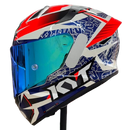 Capacete KYT TT COURSE VINALES BALANCE ORANGE/BLUE