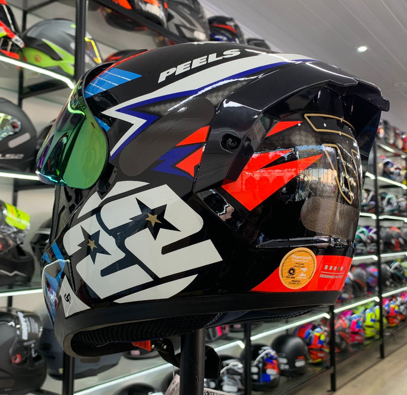 CAPACETE ICON PRO RT PRETO AZUL