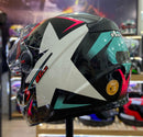 Capacete FW3 GTX STAR PRETO  TIFANY COM ROSA