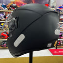 Capacete X troy com óculos interno Preto