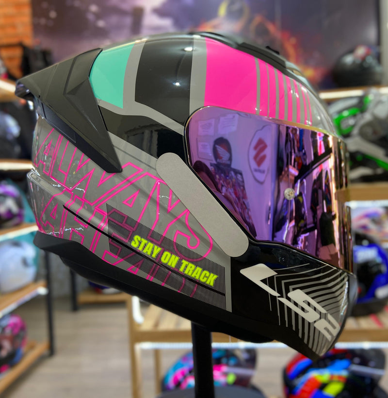 Capacete LS2 VIGO SHIFT LIGHT GREY PINK