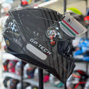 Capacete GP TECH ULTRA  SV RANGE TITÂNIO E PRETO