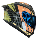 CAPACETE TEXX SPIHE CUBE LARANJA + VISEIRA COLORIDA E AEROFOLIO DE BRINDE
