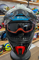 Capacete LS2 Explorer C MX701 Frontier BLK/BLUE