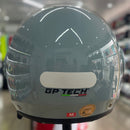 Capacete GP TECH ZOOM MONO METALIZADO CINZA