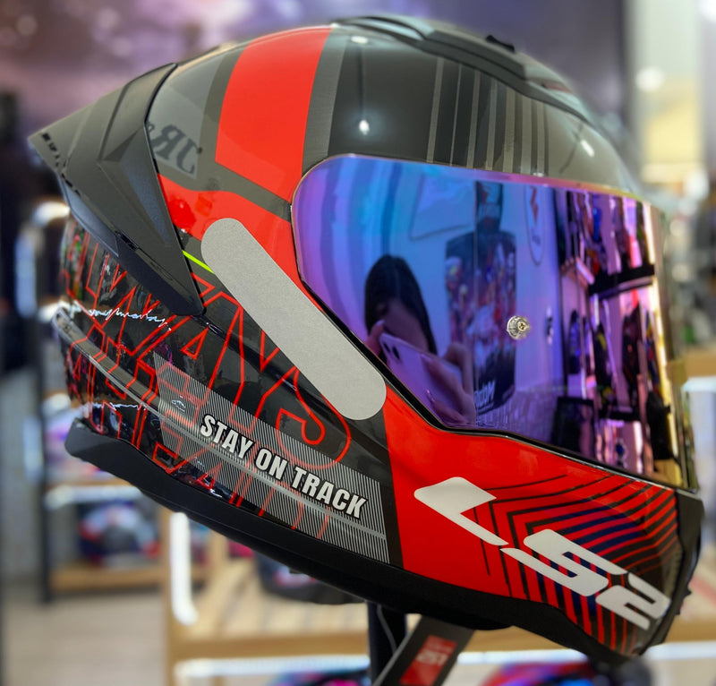 Capacete LS2 VIGO SHIFT JEANS TITANIUM RED