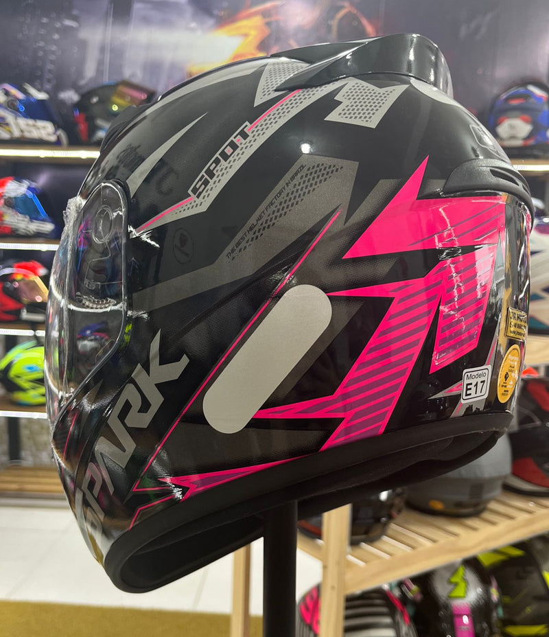 Capacete EBF Spark Spot Rosa