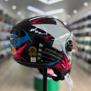 Capacete FW3 X OPEN STAR AZUL E ROSA