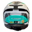 CAPACETE LS2 FF808 STREAM II ROAD MATTE CYAN  LIGHT GREY