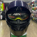 Capacete ASX CITY SV SOLID PRETO GRAFITE BRILHO