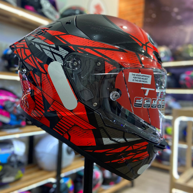 Capacete KYT  TT REVO COBUSTION RED