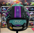 Capacete FLY Drive 2 HG Atitude pto/roxo