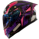 CAPACETE NORISK FLOW PULSE PURPLE PINK  + BRINDE VISEIRA COLORIDA e AEROFOLIO