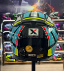 CAPACETE ASX EXPLORER BRILHO PRETO AZUL BRANCO