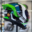 CAPACETE NORISK FLOW RUN BLK/WHT  + BRINDE VISEIRA COLORIDA e AEROFOLIO