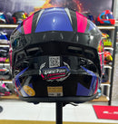 Capacete Sportivo ASX Draken Vector Preto, Lilás e Rosa