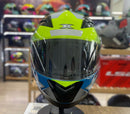 Capacete Texx STRIKER SUPERSTAR VERDE AZUL BRANCO