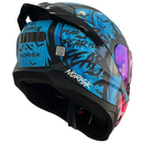 Capacete NORISK RAZOR HALLOWEEN MATTE BLK/BLUE