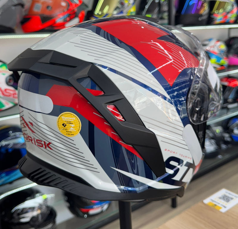 Capacete Norisk Strada II WHT/BLU/RED