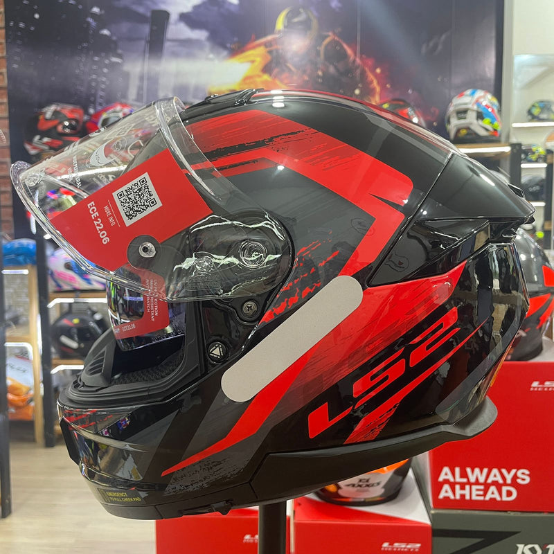 Capacete LS2 FF808 Stream II Fury Black/Red