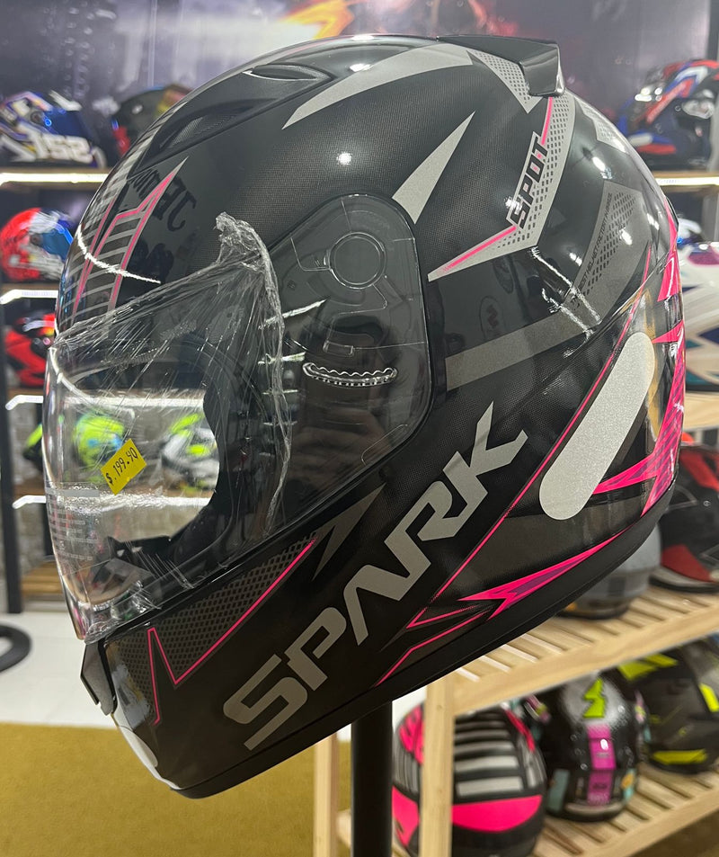 Capacete EBF Spark Spot Rosa