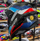 Capacete LS2 Explorer C MX701 Frontier BLK/BLUE