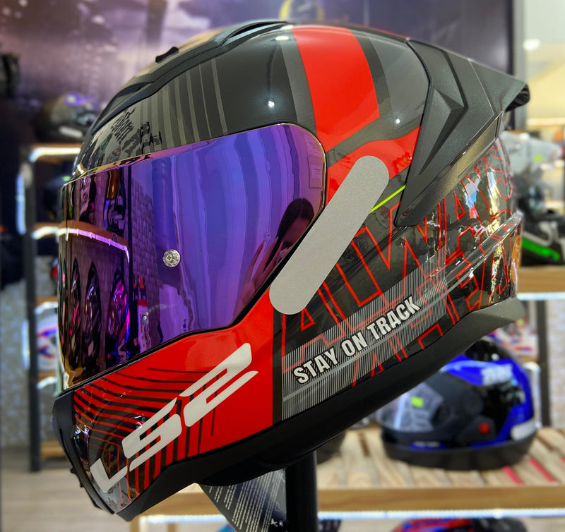 Capacete LS2 VIGO SHIFT JEANS TITANIUM RED