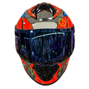CAPACETE TEXX SPIHE GEAR VERM AZUL+ BRINDE AEROFOLIO