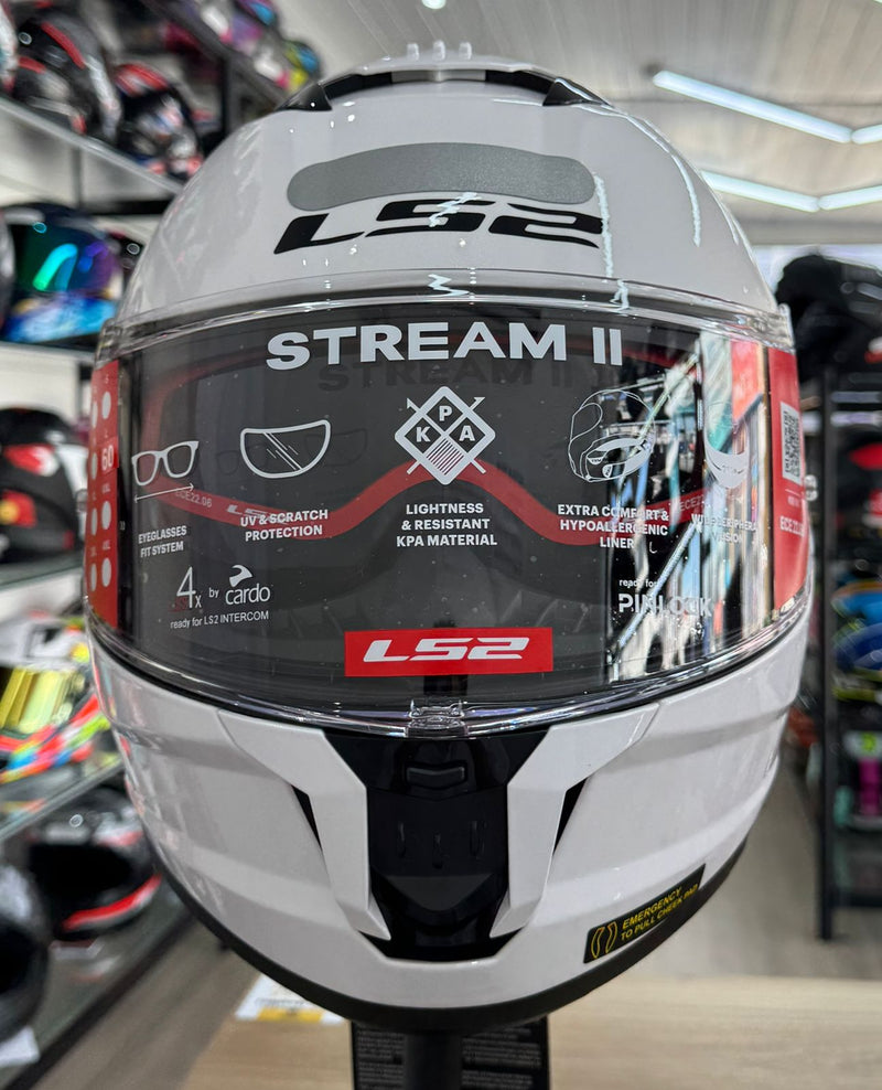 Capacete LS2 FF808 Stream II Monocolor White