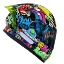 Capacete NORISK FLOW TRAP BLACK + BRINDE VISEIRA COLORIDA e AEROFOLIO