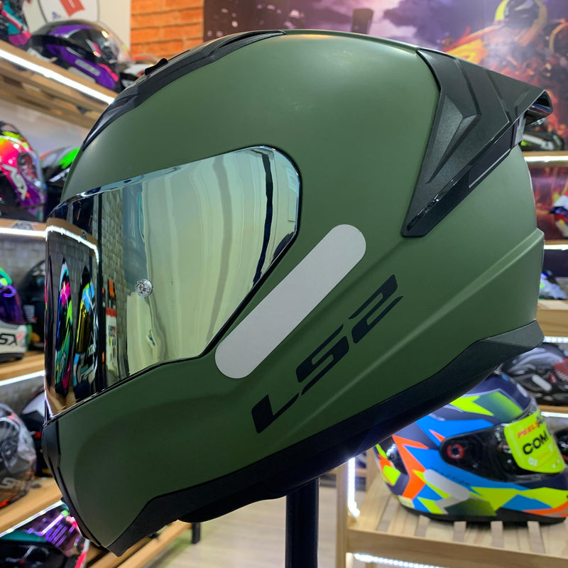 CAPACETE LS2 VIGO, FF810 MONOCOLOR FOSCO MILITAR