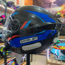 Capacete EBF NEW SPARK JET STING Azul e Vermelho