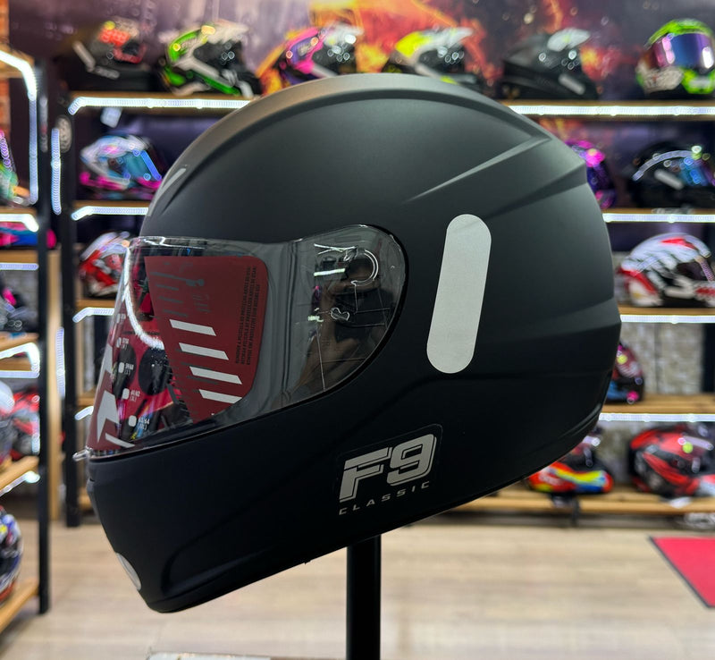 Capacete FLY F-9 Classic Preto Fosco