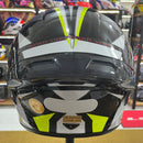 CAPACETE KYT TT COURSE GRAND PRIX BLACK AND YELLOW + VISERIA COLORIDA E AEROFOLIO
