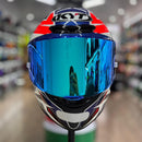 Capacete KYT TT COURSE VINALES BALANCE ORANGE/BLUE
