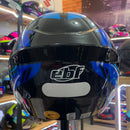 Capacete EBF NEW SPARK JET STING Azul e Vermelho