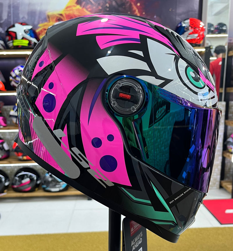 Capacete LS2 FF358 Classic Tribal Rosa