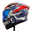Capacete KYT TT COURSE VINALES BALANCE ORANGE/BLUE