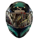 CAPACETE NORISK FLOW PULSE GREEN BLUE  + BRINDE VISEIRA COLORIDA e AEROFOLIO