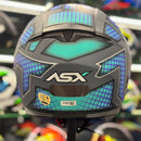 Capacete ASX EAGLE SV LINES CINZA FOSCO TIF/LILAS