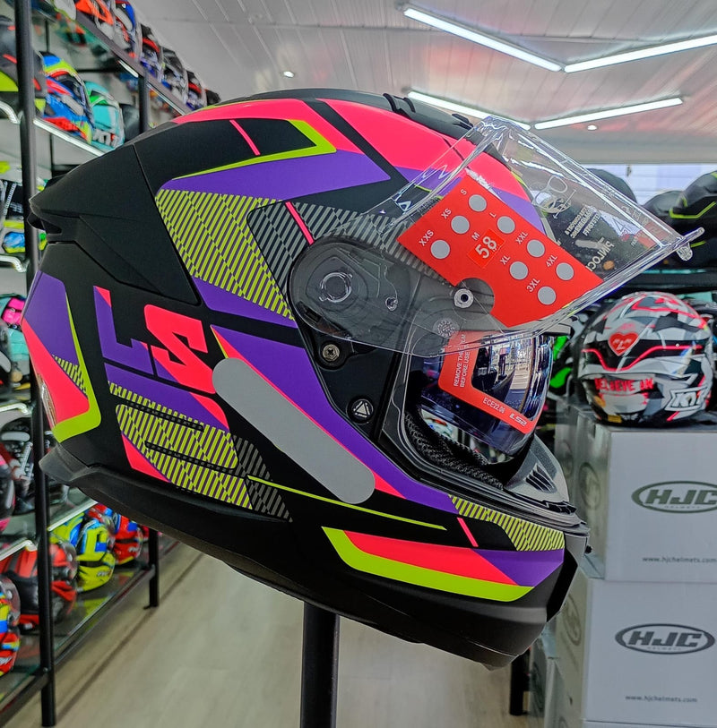 Capacete LS2 STREAM 2 FF808 ROAD PINK BLACK