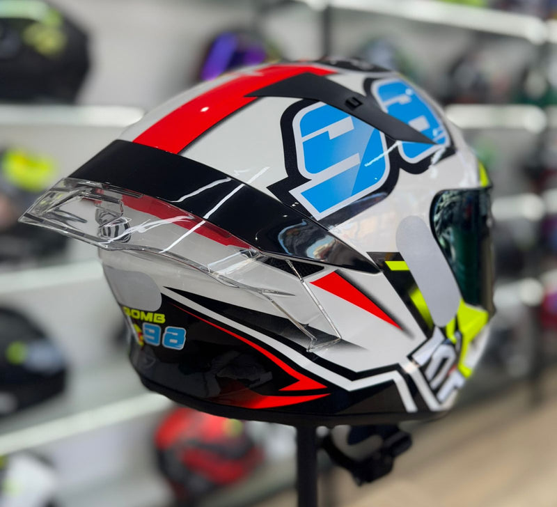CAPACETE KYT TT COURSE 98 BOMB + VISEIRA COLORIDA E AERO