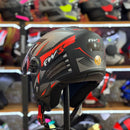 Capacete FW3 X OPEN UP RAPID PRETO COM VERMELHO