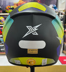 Capacete X troy com óculos interno Verde