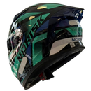 CAPACETE NORISK FLOW PULSE GREEN BLUE  + BRINDE VISEIRA COLORIDA e AEROFOLIO