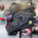Capacete ASX EAGLE SV LINES CINZA FOSCO CHUMBO