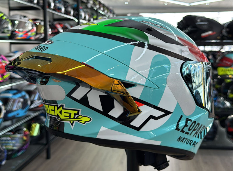 Capacete KYT TT COURSE Leopard Dalla Porta