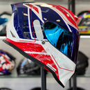 Capacete ORIGINE DINAMO GALAXI BLUE RED WHITE GLOSS