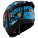 Capacete NORISK RAZOR HALLOWEEN MATTE BLK/BLUE