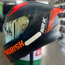 Capacete NORISK FLOW DAYTONA MATTE BLUE/ORANGE